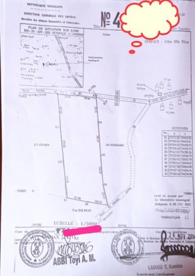 11 hectares rural avec titre foncier